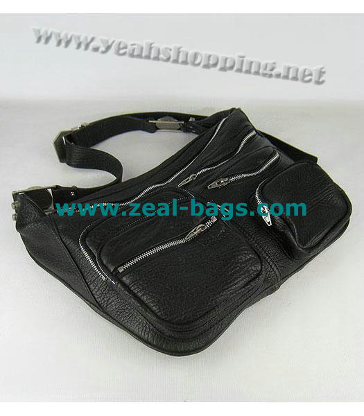 AAA Replica Alexander Wang Max Fanny Pack Bag Black Lambskin - Click Image to Close